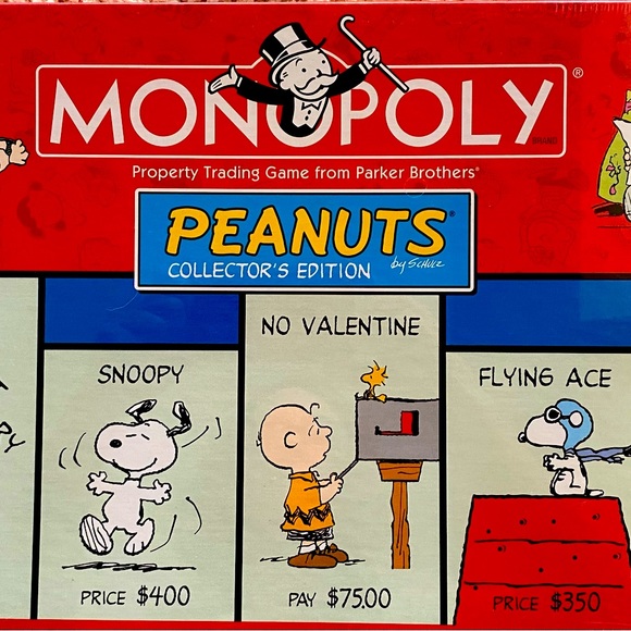2002 Monopoly Peanuts Collectors Edition Board Game-UNOPENED